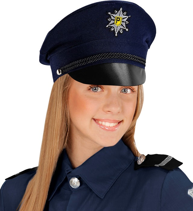 Kindliche Polizeimütze für Fasnacht und Karneval in Kindergröße