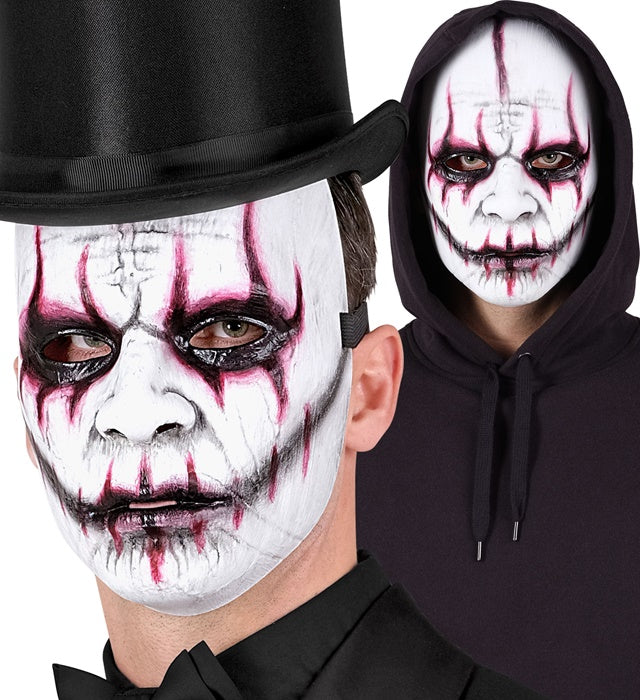 Evil Joker Maske gruseliges Clown Kostümzubehör für Fasnacht und Halloween