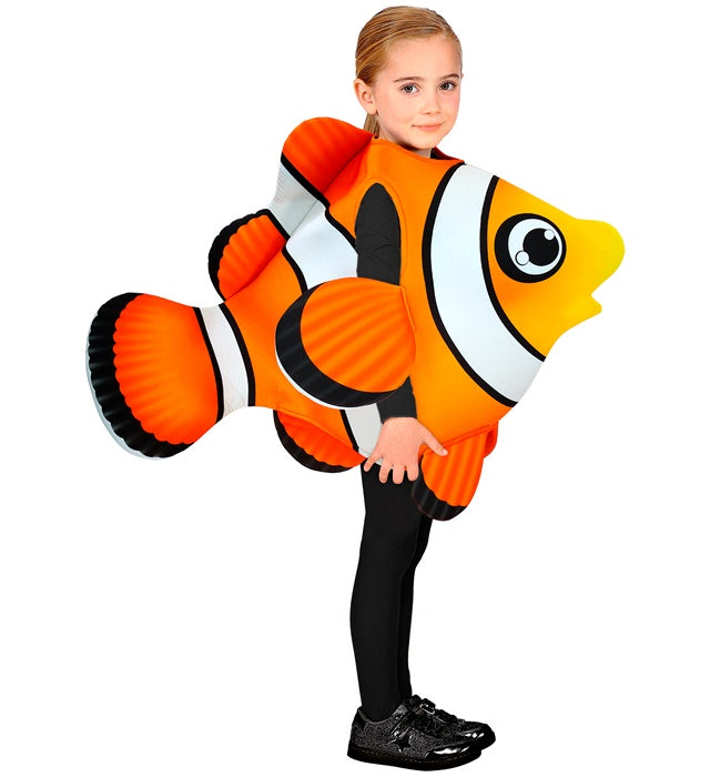 Buntes Tropenfisch-Kostüm mit tropischem Design für Fasnacht und Mottoparty