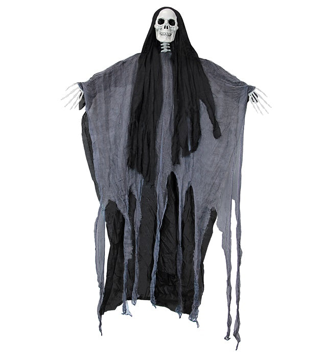 Sensenmann Kostüm 153 cm mit Umhang und Maske für Halloween und Fasnacht