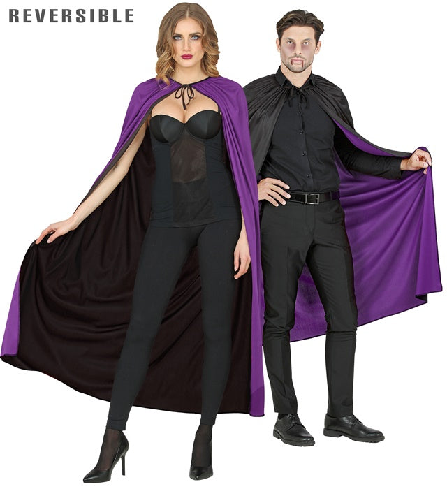 Wendeumhang schwarz-violett 130 cm für Fasnacht und Halloween