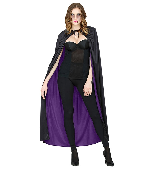 Wendeumhang schwarz-violett 130 cm für Fasnacht und Halloween