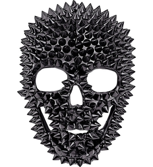 Totenkopf Maske mit Nieten für Fasnacht und Halloween
