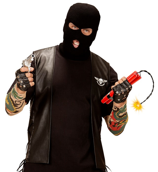 25 cm langer Dynamit Stab als Fasnacht Accessoire