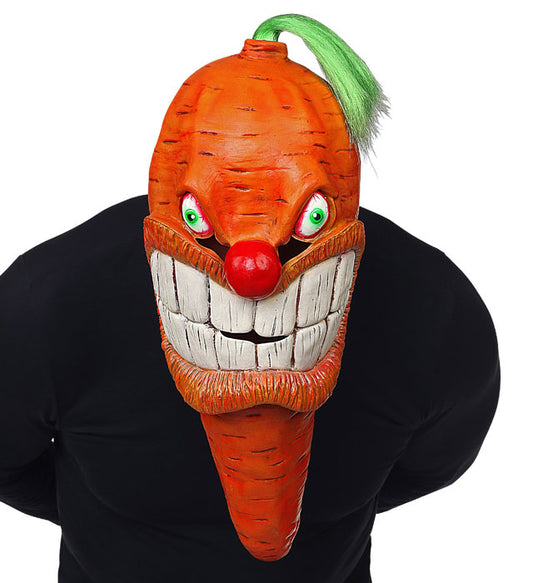 Ganzkopf-Maske in Form einer grossen Karotte für Fasnacht und Karneval