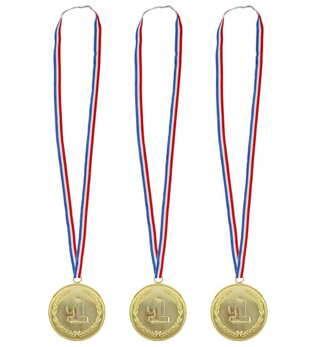 Set von drei Medaillen für Sport- und Fan-Events