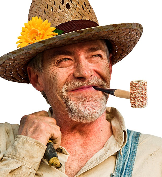 Traditionelle Maiskolbenpfeife für Fasnacht und Karneval