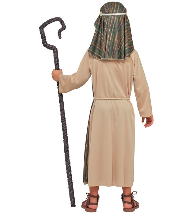 Schäfer-Verkleidung mit Robe, Gürtel und Kopfbedeckung für Fasnacht