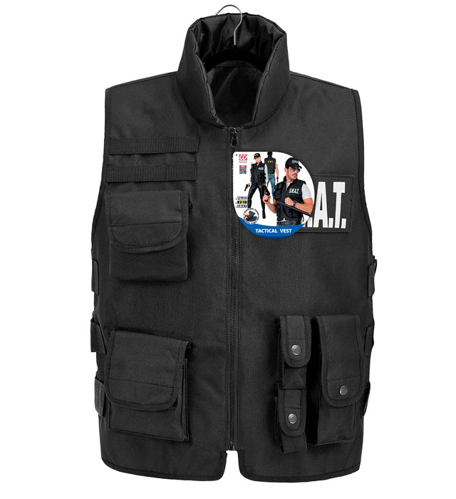 Taktische Einsatzweste SWAT FBI Police mit austauschbaren Patches