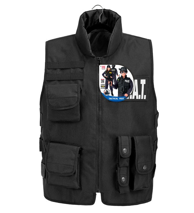 Kinder taktische Einsatzweste mit austauschbaren SWAT, FBI, POLICE Patches