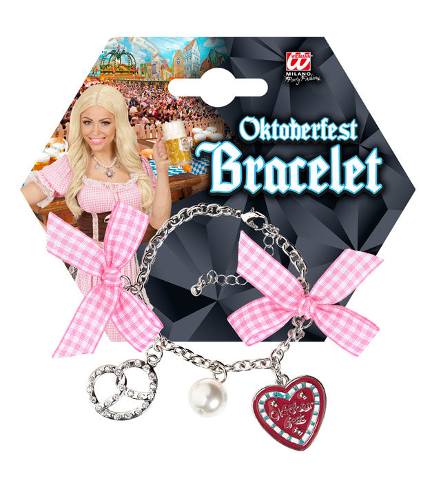 Elastisches Armband in den bayerischen Farben Weiß und Blau für Fasnacht und Karneval
