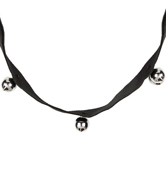 Halsband für Katze mit drei kleinen Glöckchen als Kostümzubehör