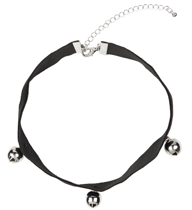 Halsband für Katze mit drei kleinen Glöckchen als Kostümzubehör