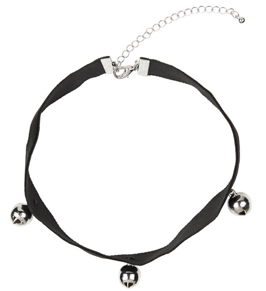 Halsband für Katze mit drei kleinen Glöckchen als Kostümzubehör