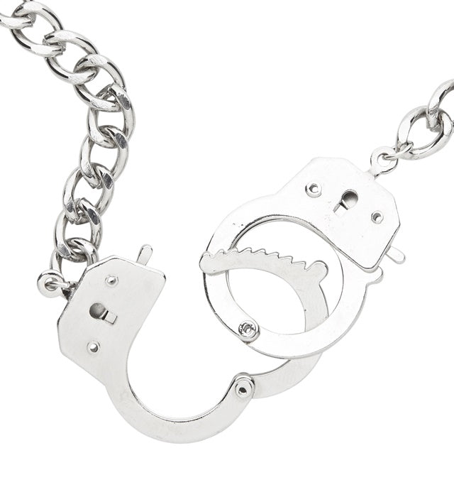Robuste Handschellenkette aus Metall als Fasnachtsaccessoire