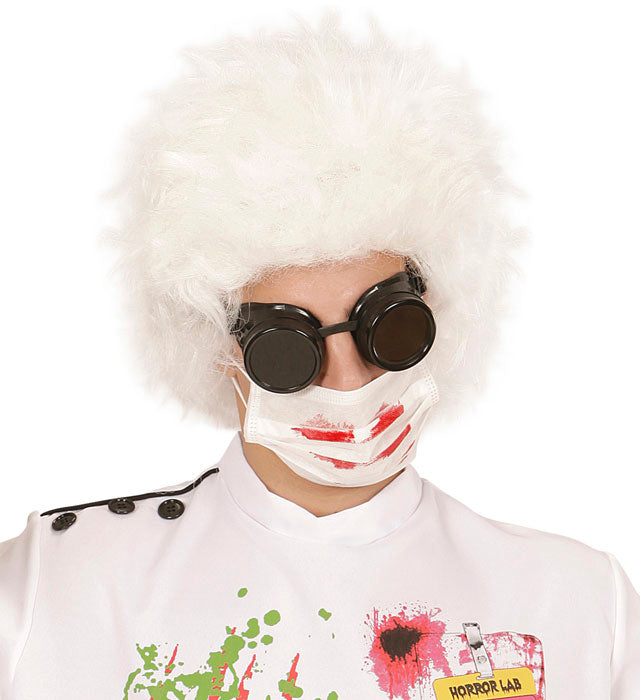 Blutiger Mundschutz mit realistischem Bluteffekt für Halloween und Fasnacht