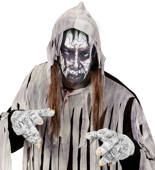 Zombie Stoffmaske mit realistischem Grusel-Design für Fasnacht und Halloween