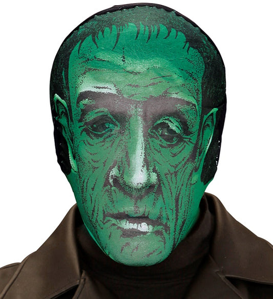 Labormonster-Maske aus Stoff mit gruseligem Design für Fasnacht und Halloween