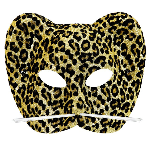 Leopardenmaske mit realistischer Tieroptik für Fasnacht und Mottoparty
