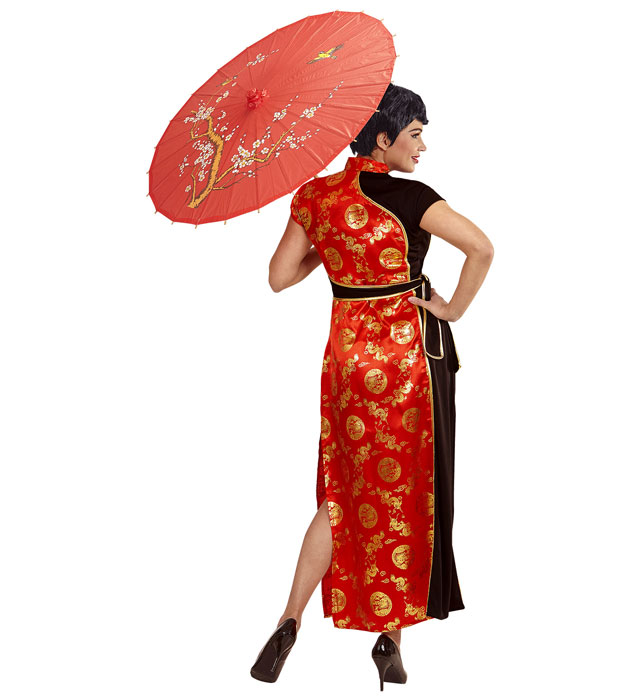 Elegantes Chinesin Kostümkleid in traditionellem Design für Fasnacht