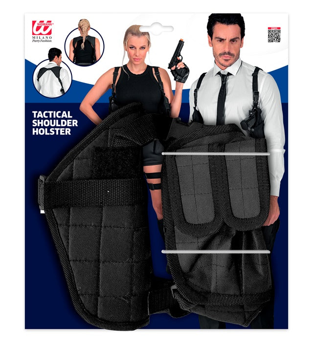 Taktisches Schulterholster aus robustem Material ideal für Fasnacht und Kostüme