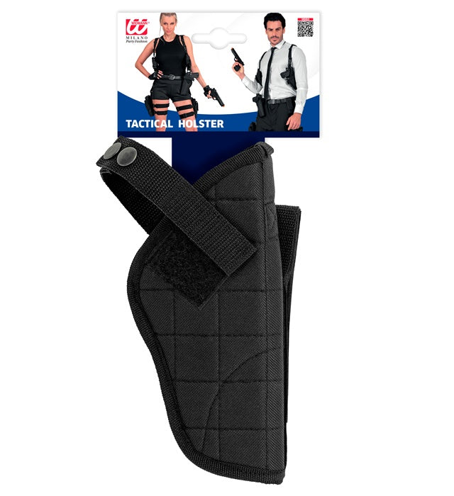 Schwarzes taktisches Holster als Fasnacht-Accessoire