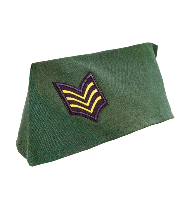 Army Schiffchen grüne Militärmütze für Fasnacht und Karneval
