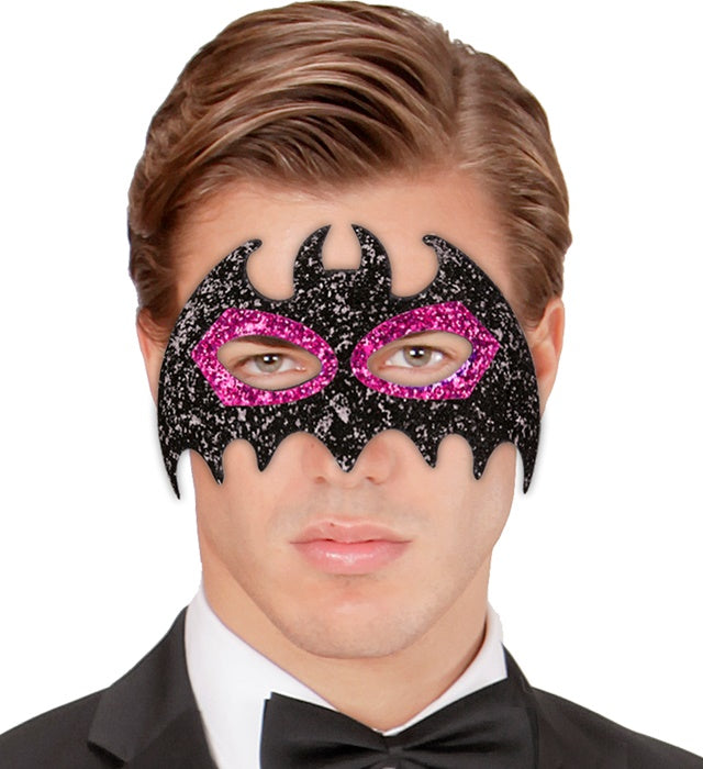 Fledermaus Augenmaske in vier verschiedenen Farben für Fasnacht und Karneval