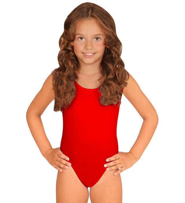 Ärmelloser roter Body für Fasnacht und Halloween Kostüme