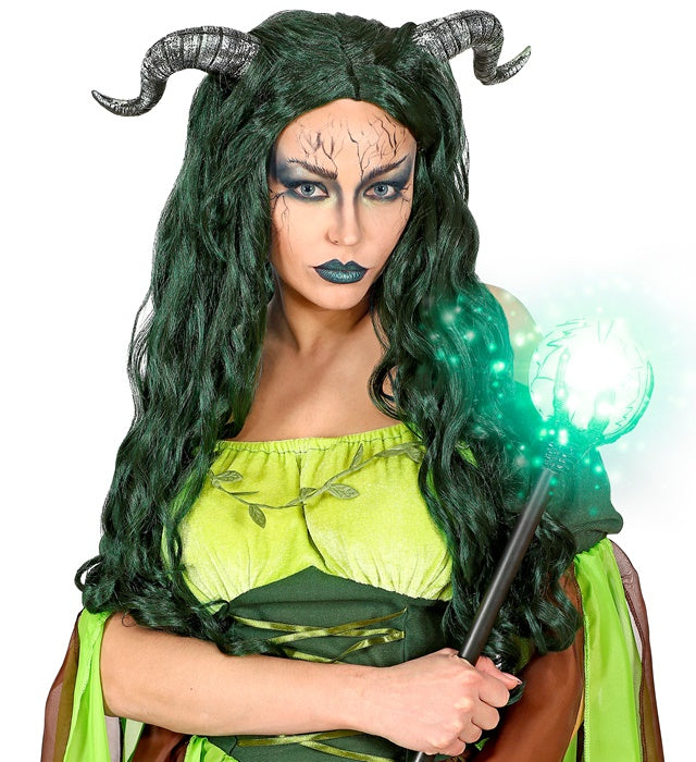 Waldhexe Perücke mit wildem Hexen-Look in einer Geschenkbox