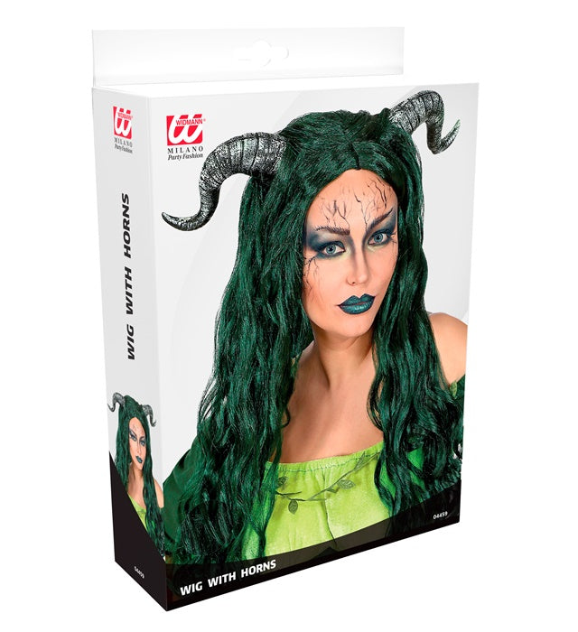 Waldhexe Perücke mit wildem Hexen-Look in einer Geschenkbox