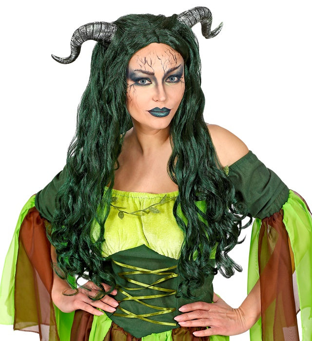 Waldhexe Perücke mit wildem Hexen-Look in einer Geschenkbox