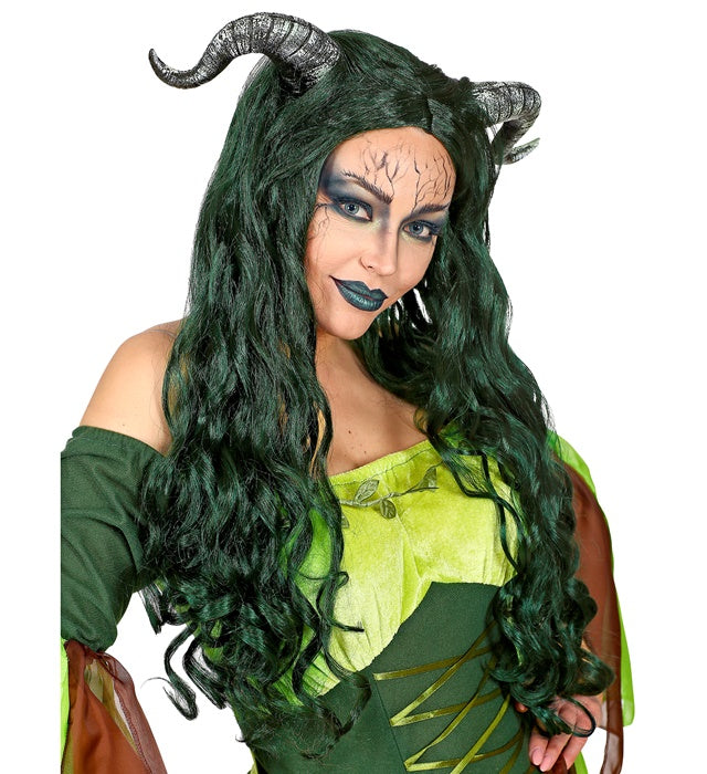 Waldhexe Perücke mit wildem Hexen-Look in einer Geschenkbox