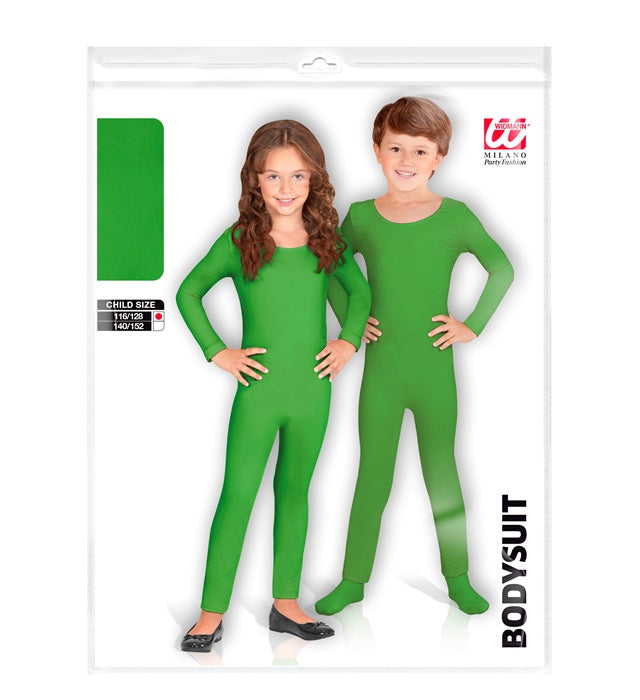 Grüner elastischer Tier-Body für Fasnacht und Karneval