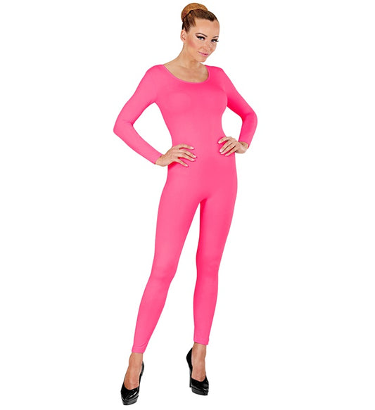 Pinkfarbener Tier-Body für Fasnacht und Karneval