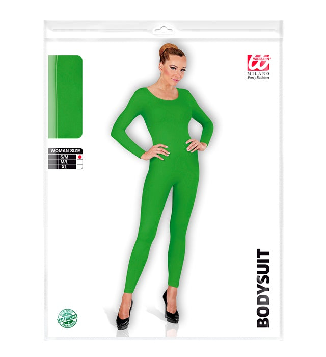 Grüner elastischer Body für Fasnacht und Karneval