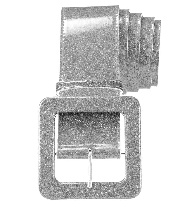 Silberner Gürtel 120 cm als Fasnachts-Accessoire