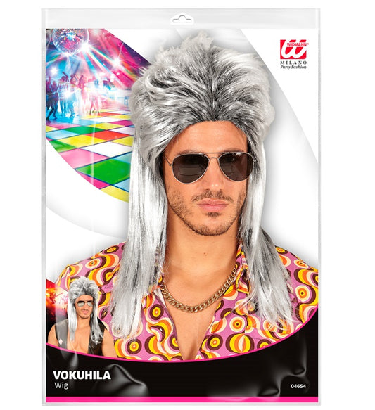 "GRAUE VOKUHILA PERÜCKE" in Polybag Grau