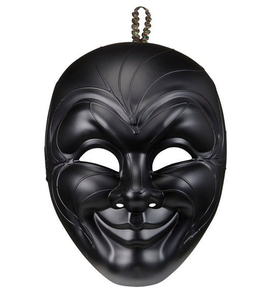 Venezianische Maske Dark Man in dunklem Design für Fasnacht und Karneval