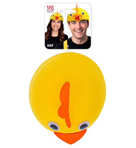 Filz-Kappe in Form eines Huhns als Fasnachts-Accessoire