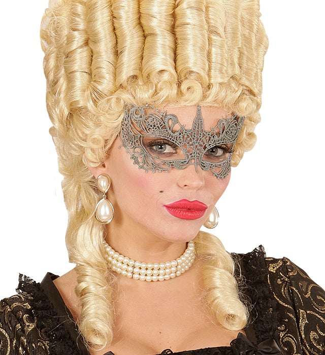 Augenmaske aus antikgoldener Spitze für Fasnacht und Mottoparty