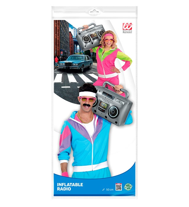 Aufblasbares Radio 50 cm als Fasnachts-Accessoire
