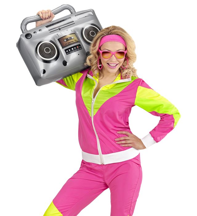 Aufblasbares Radio 50 cm als Fasnachts-Accessoire