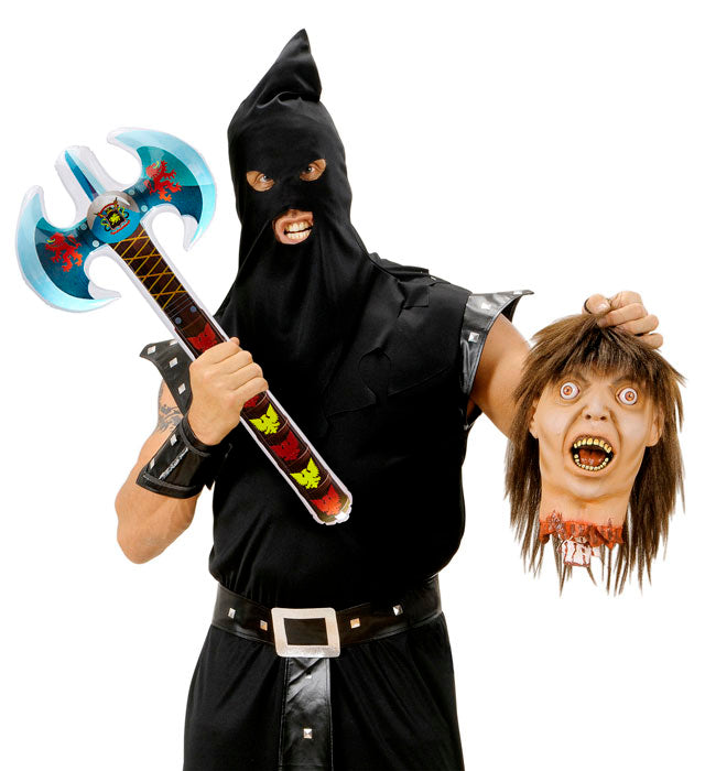 Aufblasbare Doppel-Axt 70 cm für Fasnacht und Karneval