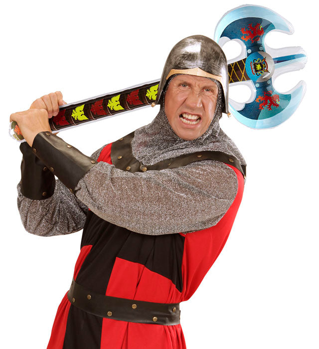 Aufblasbare Doppel-Axt 70 cm für Fasnacht und Karneval