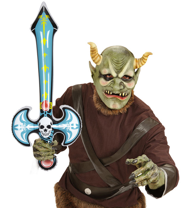 Aufblasbares Schwert Death 80 cm für Fasnacht und Karneval
