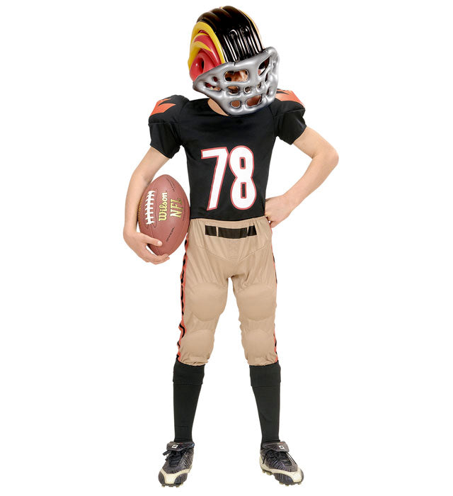 "AUFBLASBARER AMERIKANISCHER FOOTBALLHELM" Kindergröße Diverse Farben