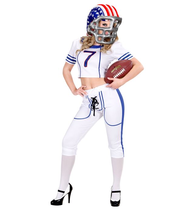Aufblasbarer Footballhelm mit amerikanischer Stars & Stripes Flagge in Erwachsenengröße