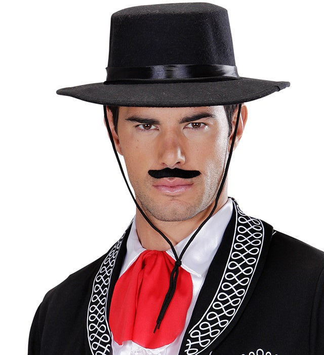 El Gaucho Filzhut aus gebürstetem Filz in dunkelgrau