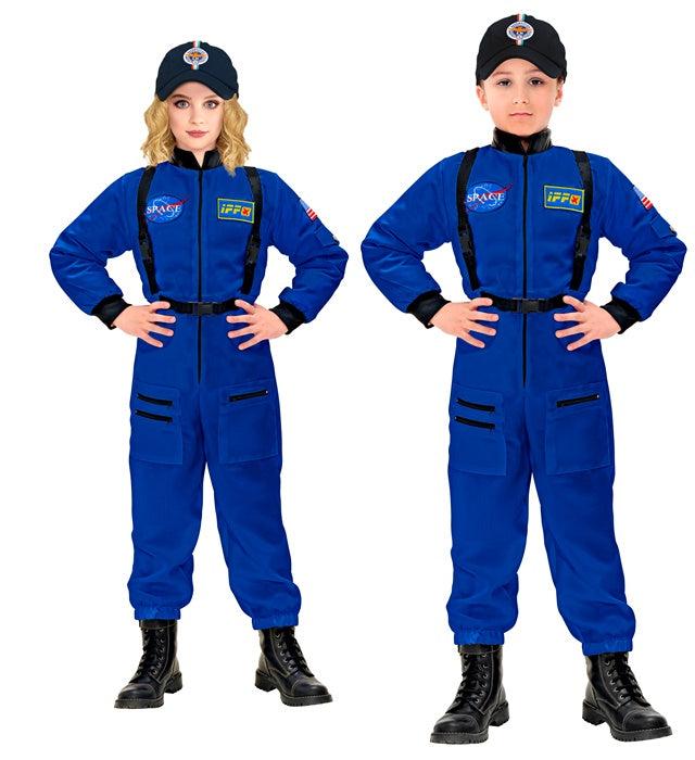 Astronaut Overall Kostüm in weiss mit realistischen Details